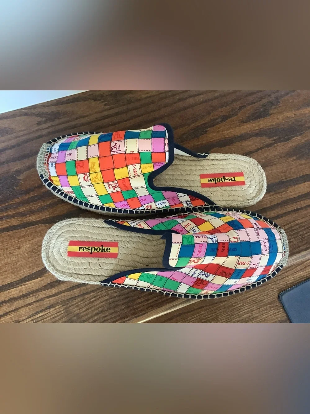 Respoke CARRE Mule Espadrilles, Size 39/8M